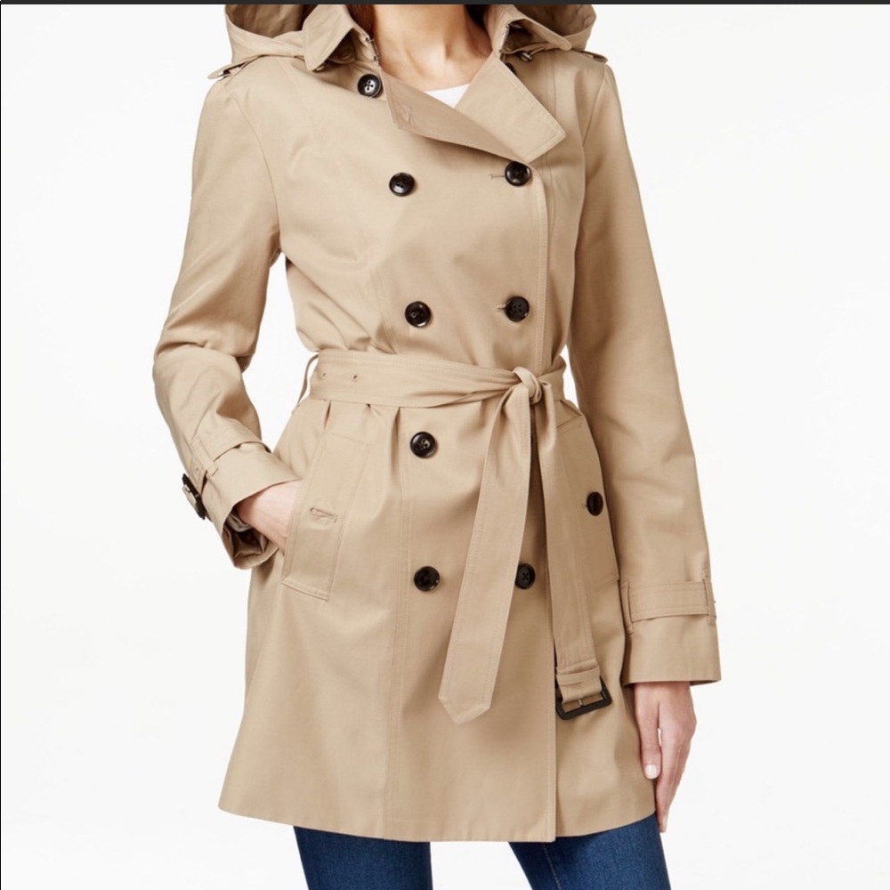Michael Kors Hooded Trench Coat
